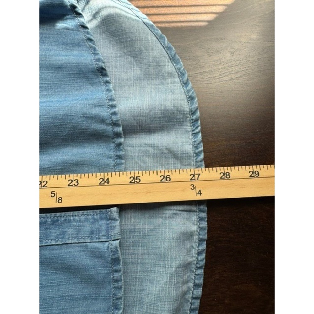 NWT Nautica Chambray Shirt Women's S Tencel Cotton Denim Button Up - Picture 11 of 13